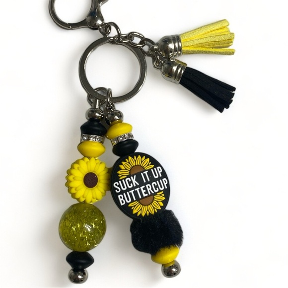 “Suck it up Buttercup” Purse/Backpack Charm or Key Chain - Picture 1 of 7